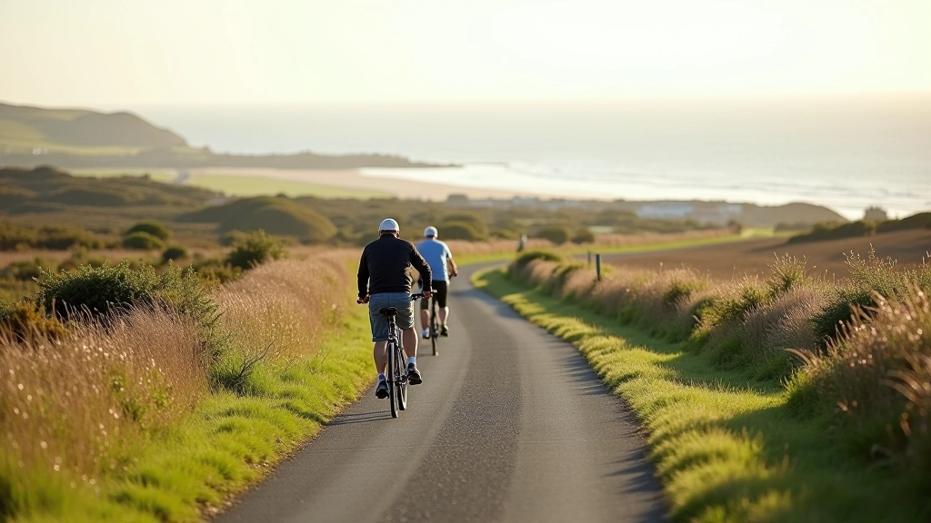 Cyclists navigating Waterford to Dunmore East route